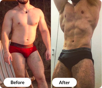 Male weight loss and muscle building success Downtown Toronto