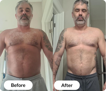 Men’s fitness results private training studio Toronto weight loss and muscle gain